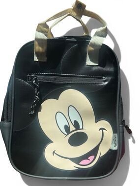 Zara‎ X Disney Collab Mickey Mouse Mini Backpack Bag Black | like new!